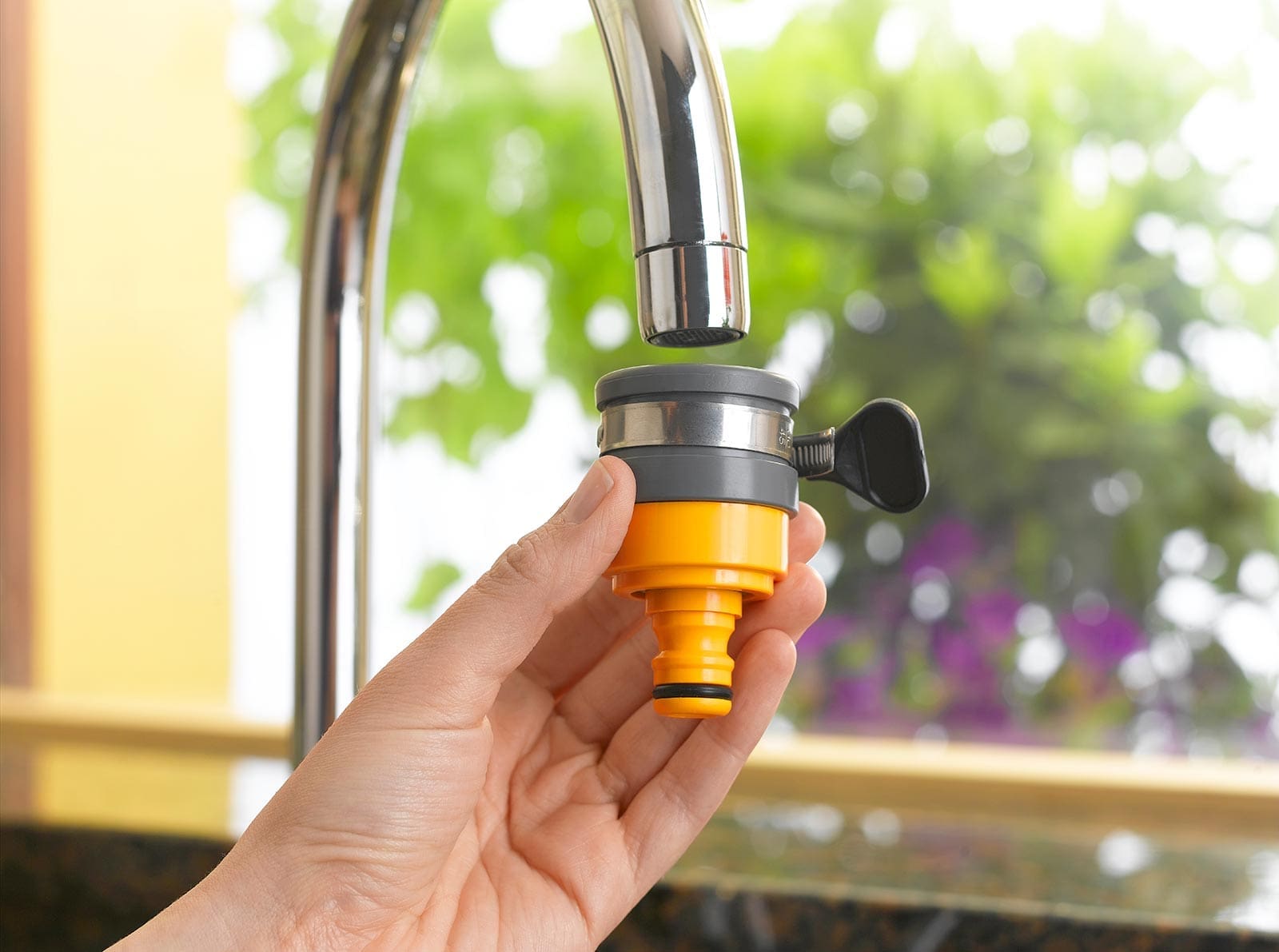 Universal Kitchen Mixer Tap To Garden Hose Pipe Connector Adapter Indoor Outdoor 
