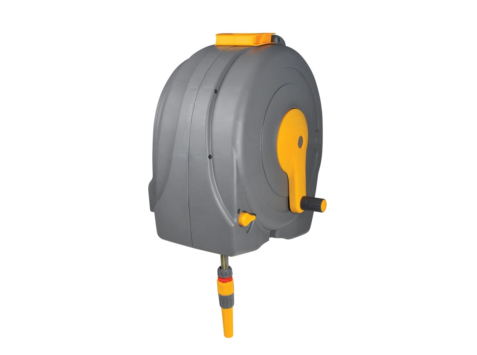 Hozelock Large Hose Reel Cart with Hose, Yellow/Grey 61 x 52 x 47 cm  Standard : : Garden