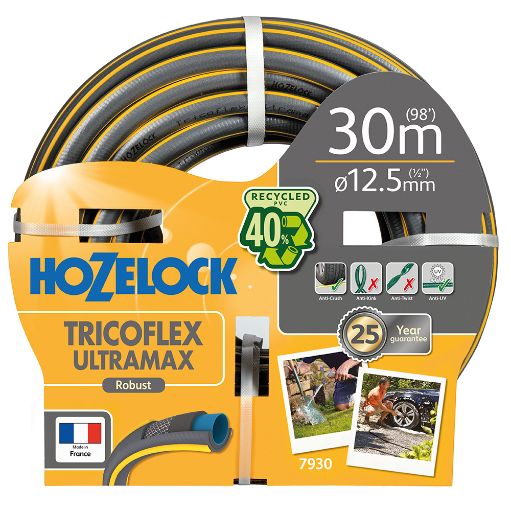 19 mm x 50 m Grey Hozelock Tricoflex Ultramax Hose 