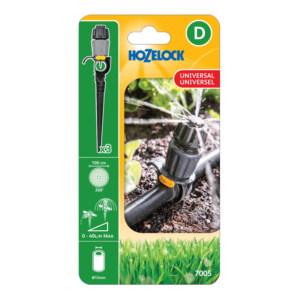 Hozelock Micro Garden Irrigation In-Line Adjustable Dripper/Sprinkler on Stake Antelco 