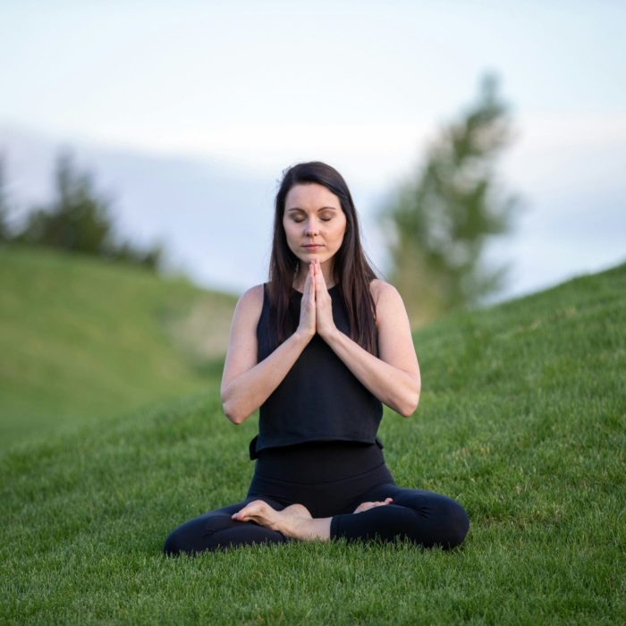 Meditating in a Field Meditating in a Field